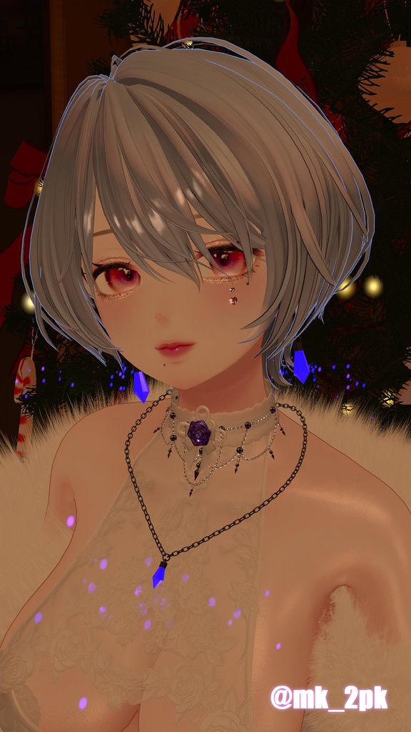 【男女併用】AmethystAcc【光る揺れる】