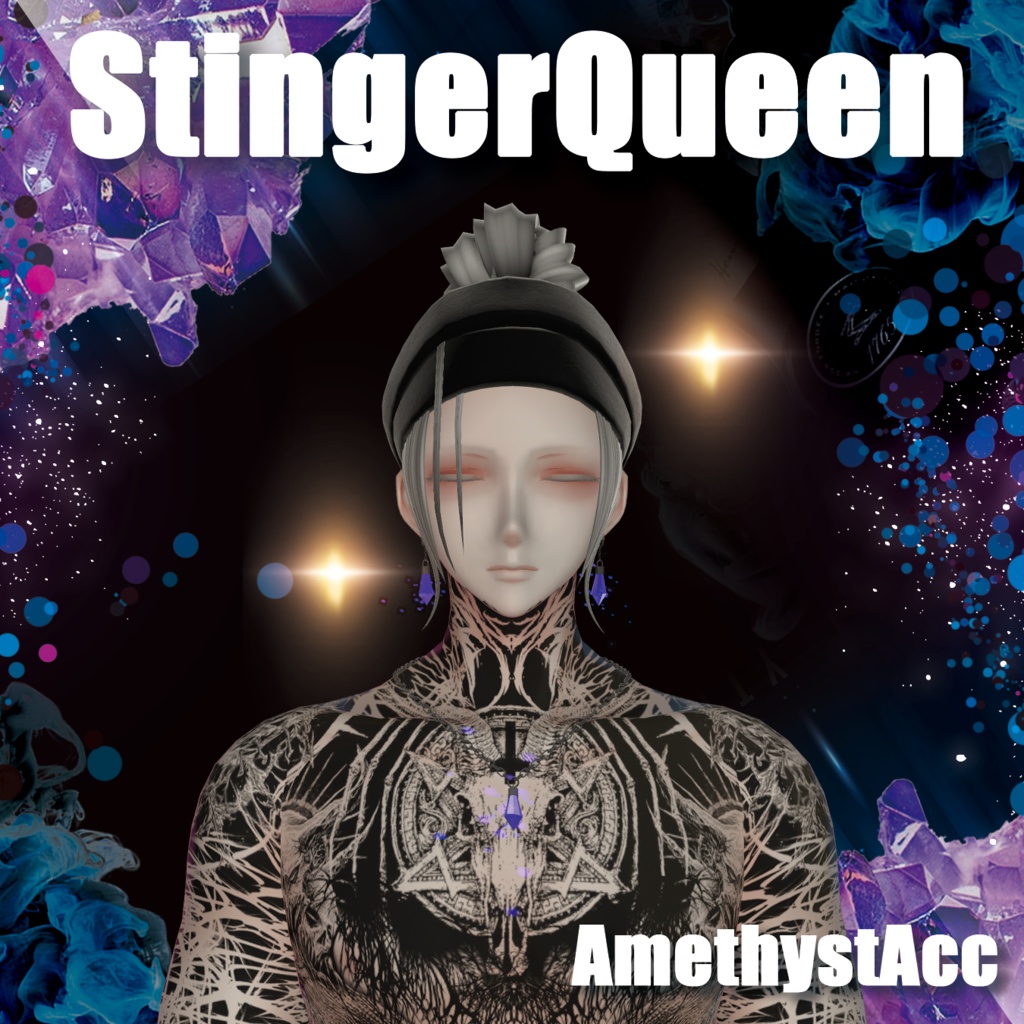 【男女併用】AmethystAcc【光る揺れる】