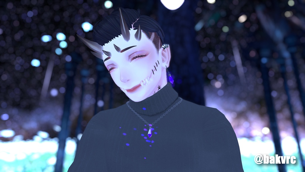 【男女併用】AmethystAcc【光る揺れる】