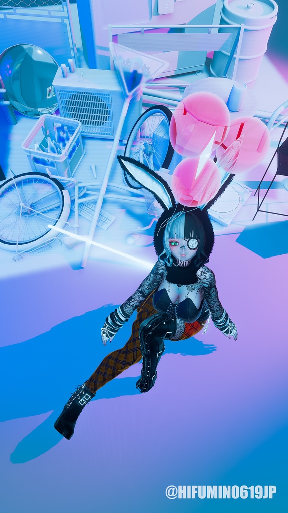 【VRC想定】バルーンチョーカー/BalloonChoker【FREEサイズ】