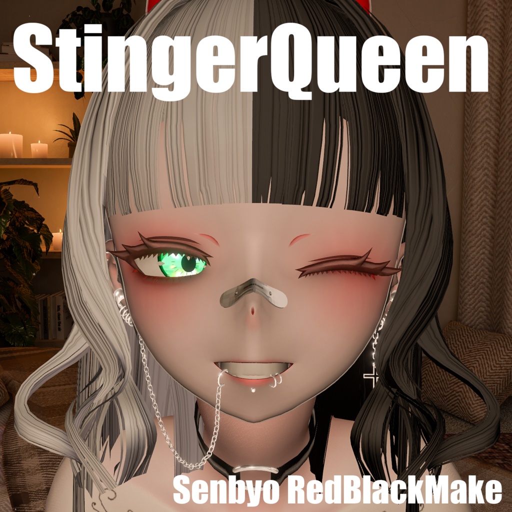 【仙猫専用】赤黒メイク/RedBlackMake【テクスチャ】