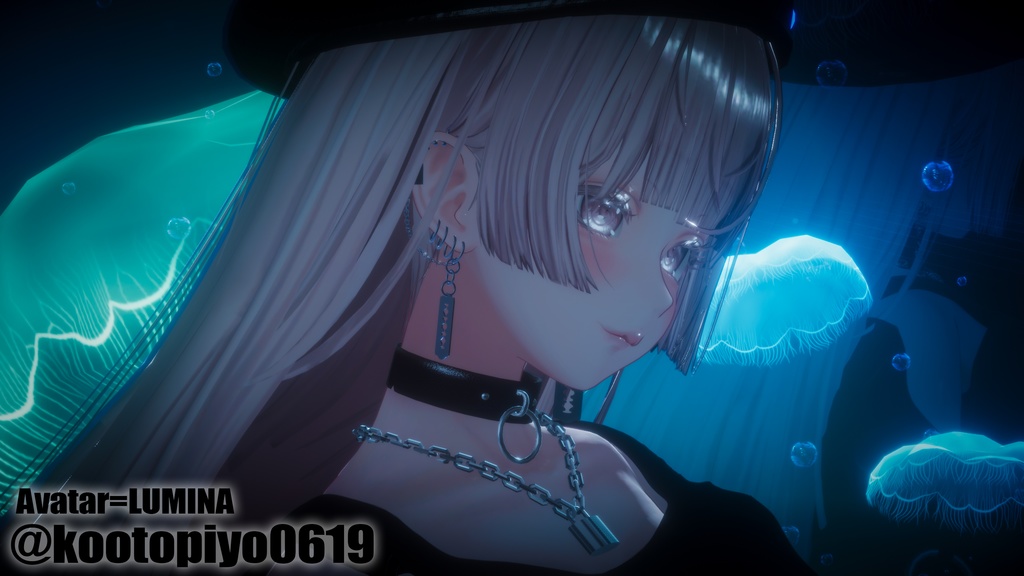 【複数対応】揺れるレーザーピアス/RazerPierce【VRC想定】