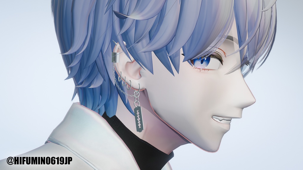 【複数対応】揺れるレーザーピアス/RazerPierce【VRC想定】