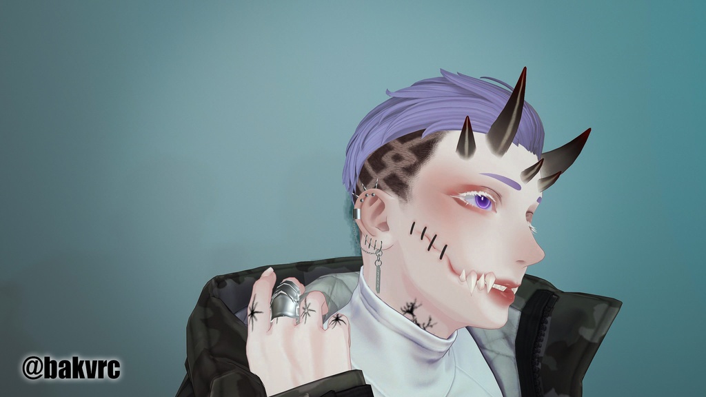 【複数対応】揺れるレーザーピアス/RazerPierce【VRC想定】