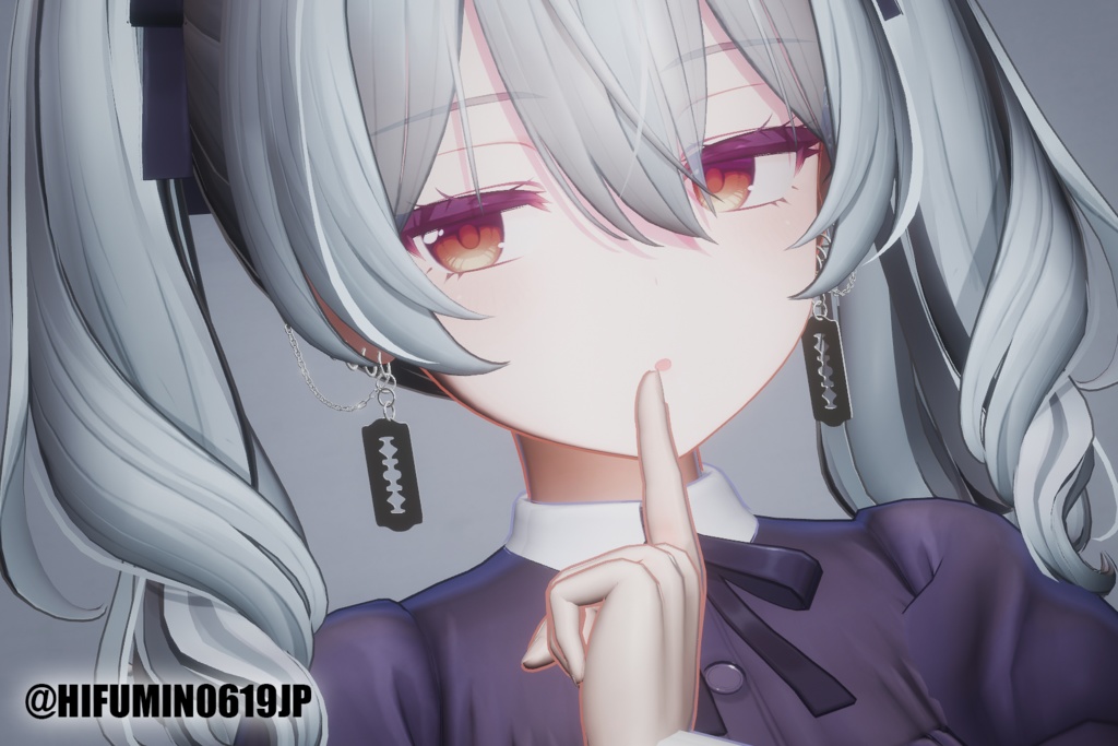 【複数対応】揺れるレーザーピアス/RazerPierce【VRC想定】