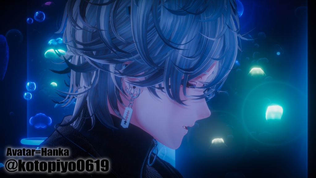 【複数対応】揺れるレーザーピアス/RazerPierce【VRC想定】