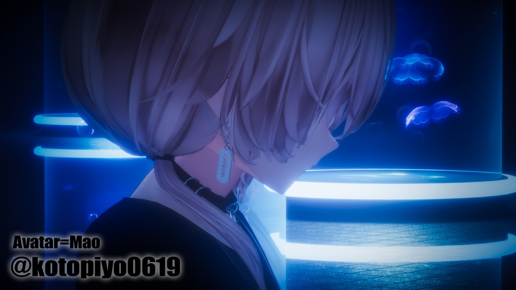 【複数対応】揺れるレーザーピアス/RazerPierce【VRC想定】