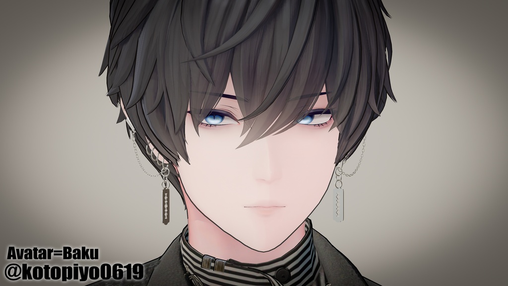 【複数対応】揺れるレーザーピアス/RazerPierce【VRC想定】