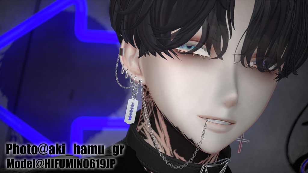 【複数対応】揺れるレーザーピアス/RazerPierce【VRC想定】