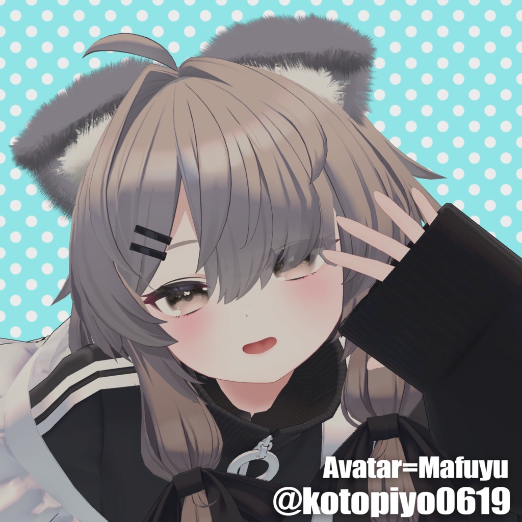 【複数対応】声で動くピコピコふわケモセット/KemoSet【VRC想定】