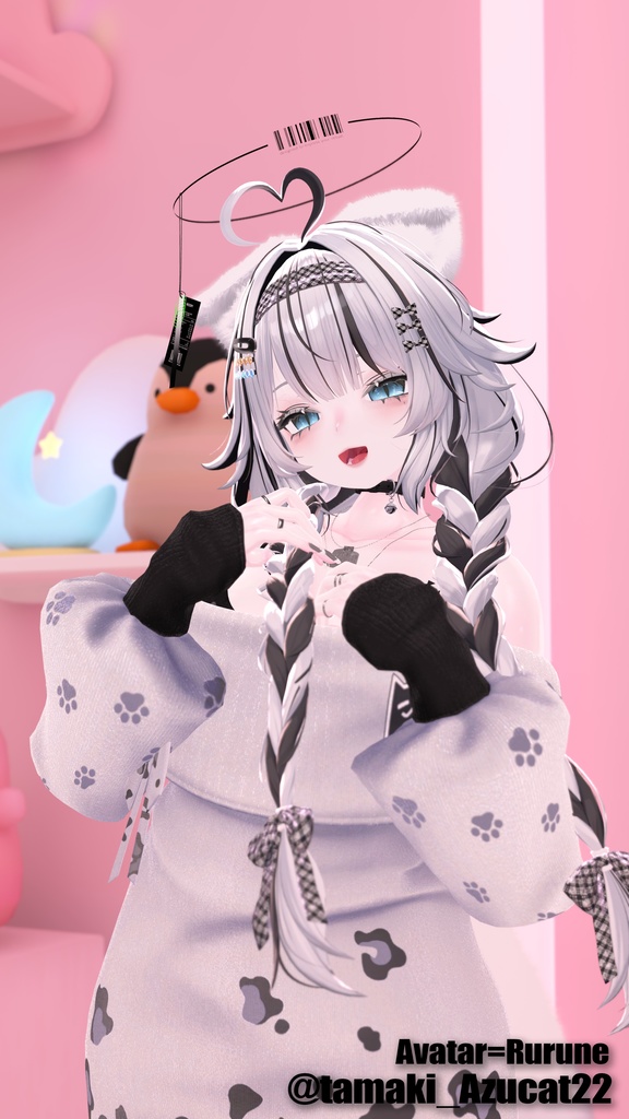 【複数対応】声で動くピコピコふわケモセット/KemoSet【VRC想定】