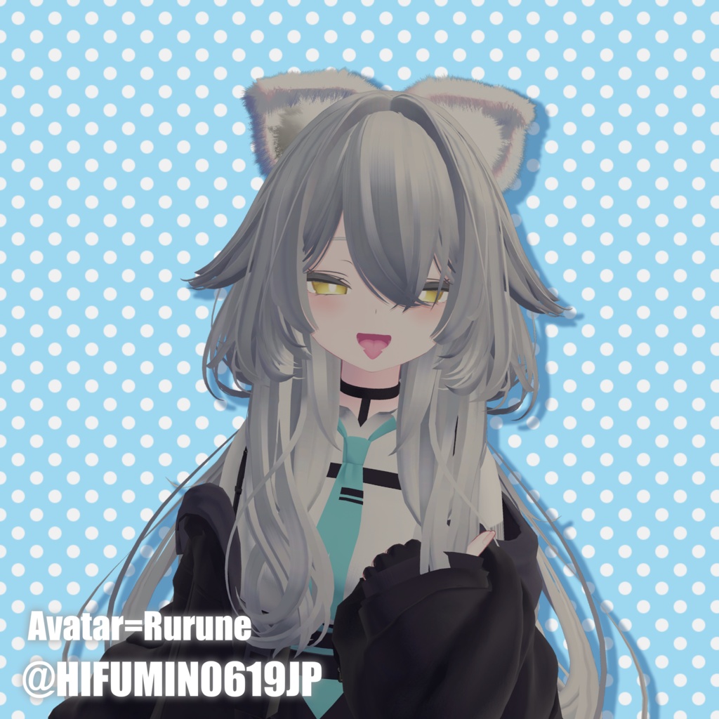 【複数対応】声で動くピコピコふわケモセット/KemoSet【VRC想定】