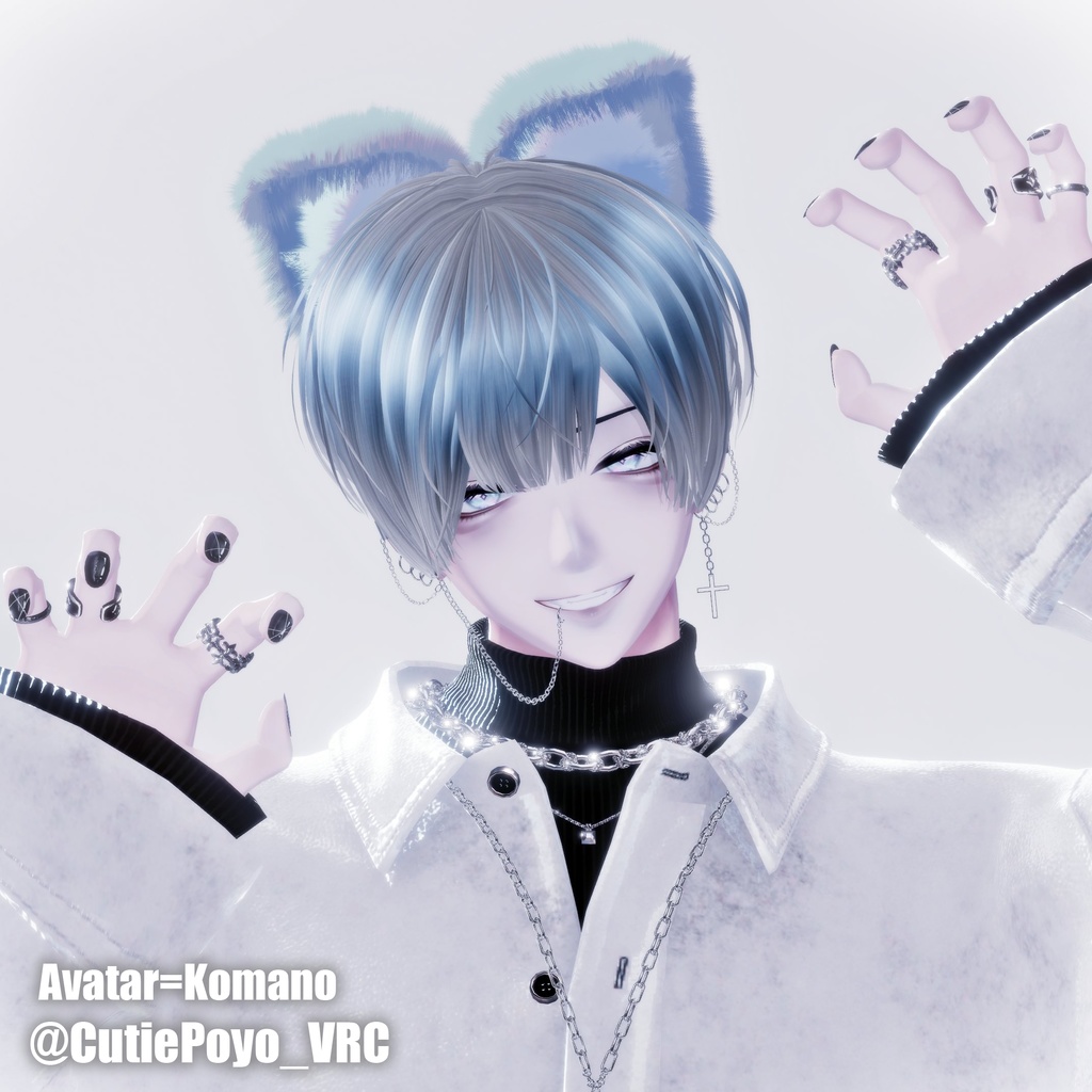 【複数対応】声で動くピコピコふわケモセット/KemoSet【VRC想定】