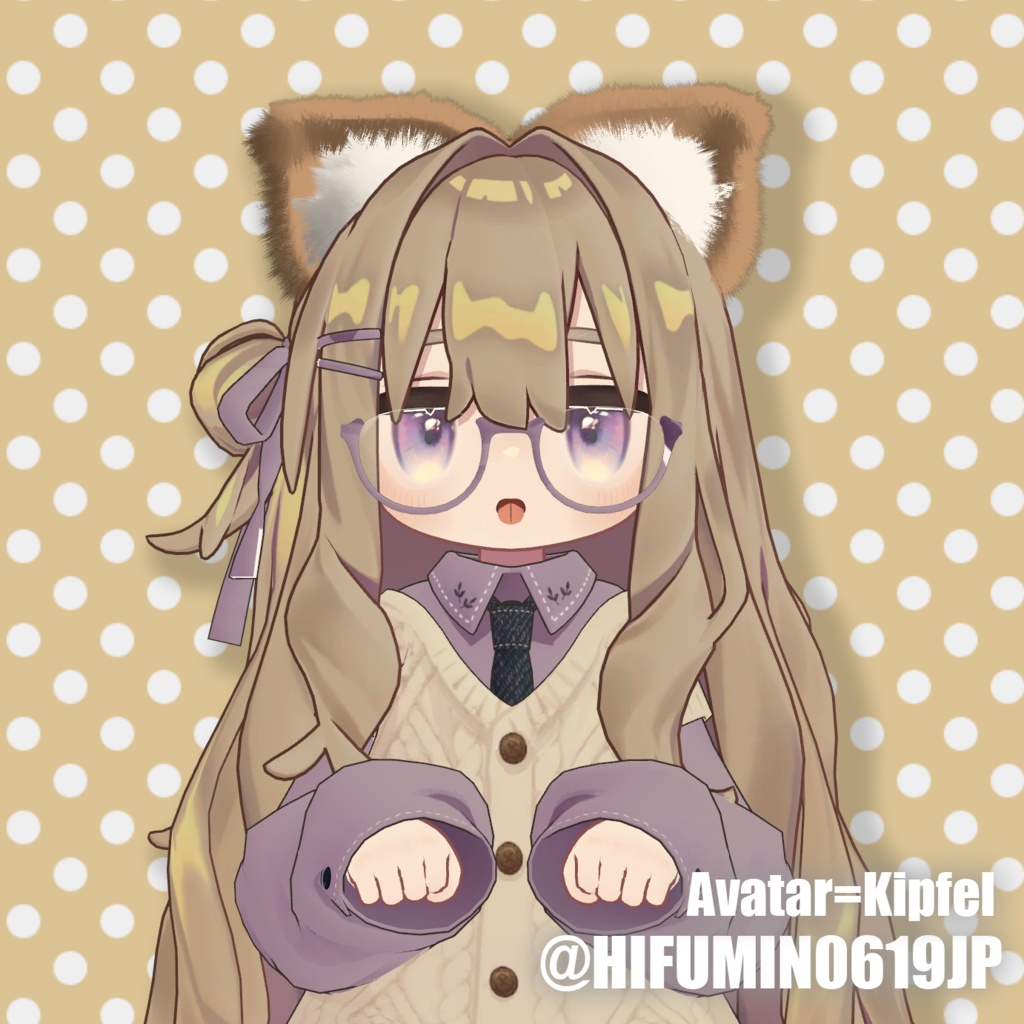 【複数対応】声で動くピコピコふわケモセット/KemoSet【VRC想定】