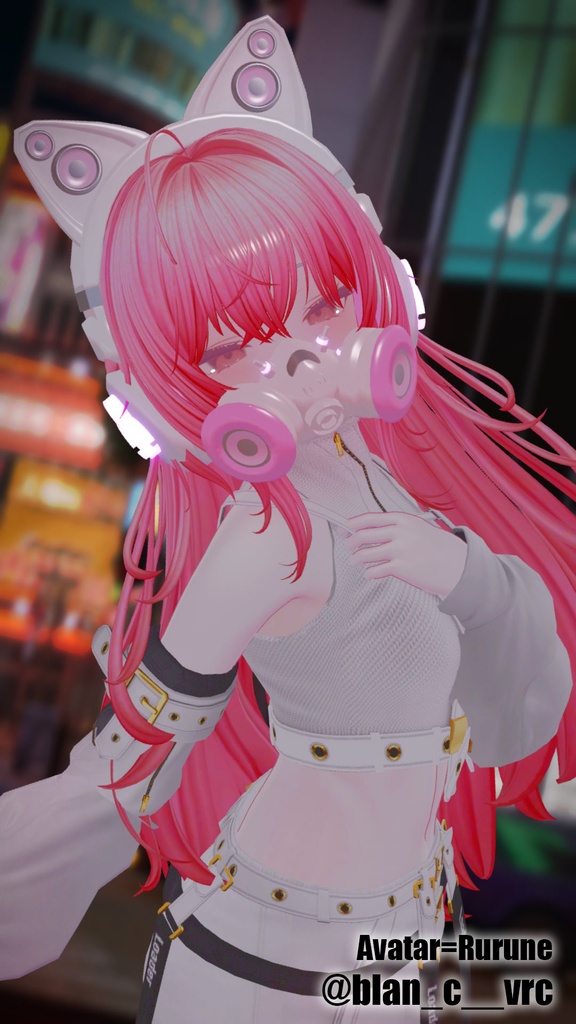 【全アバター対応】声でエフェクトが出るヘッドギア/Headgear【VRC想定】