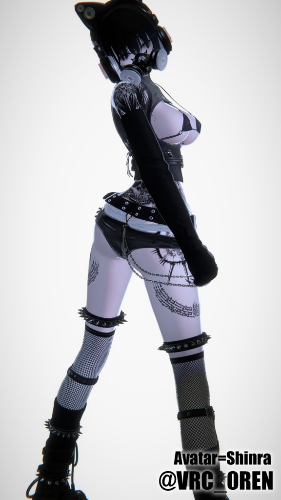 【全アバター対応】声でエフェクトが出るヘッドギア/Headgear【VRC想定】