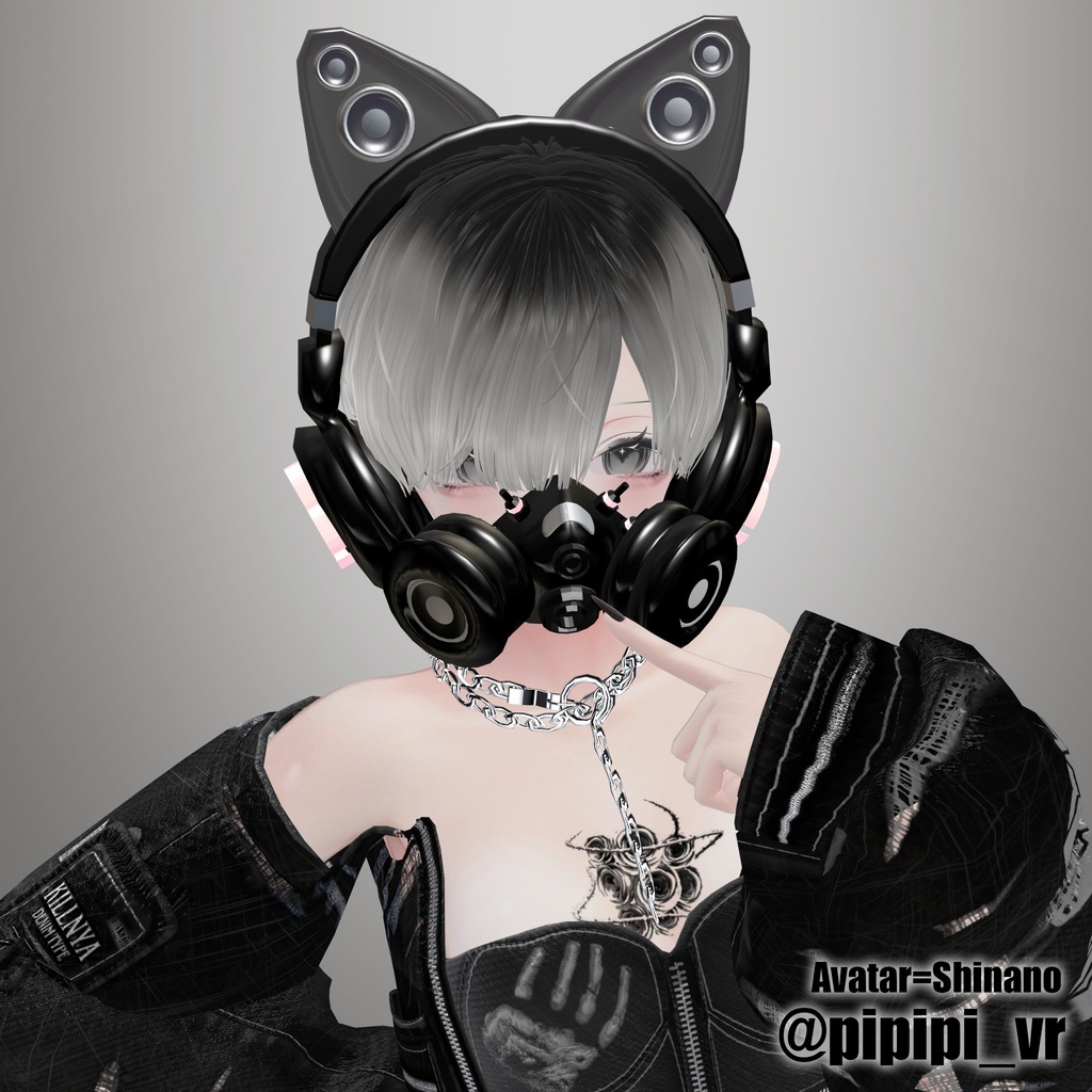 【全アバター対応】声でエフェクトが出るヘッドギア/Headgear【VRC想定】