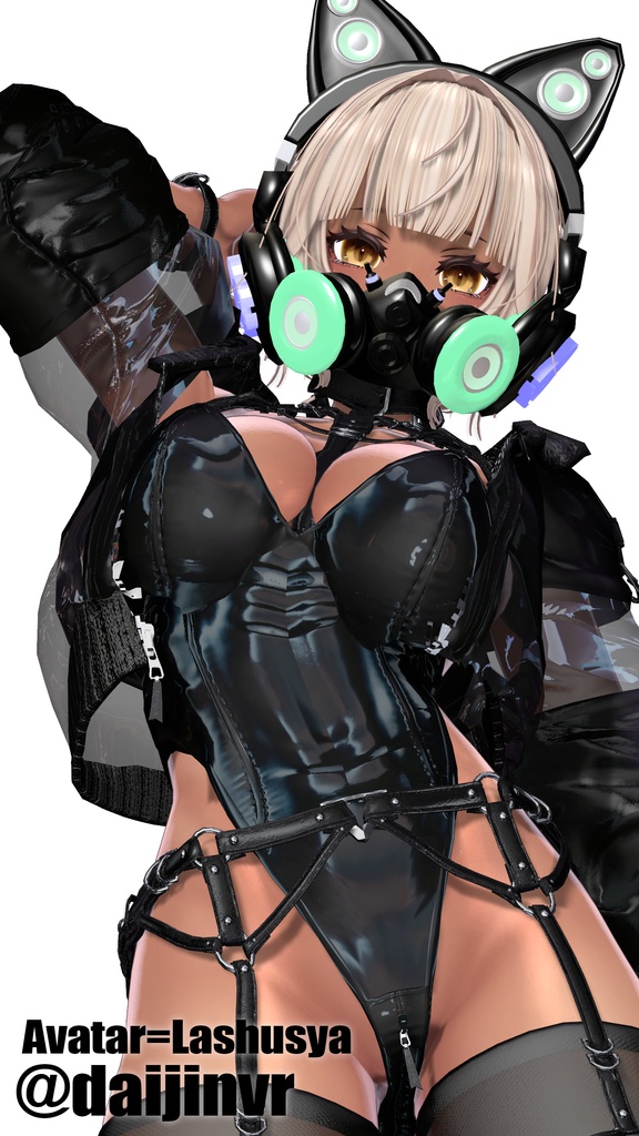 【全アバター対応】声でエフェクトが出るヘッドギア/Headgear【VRC想定】