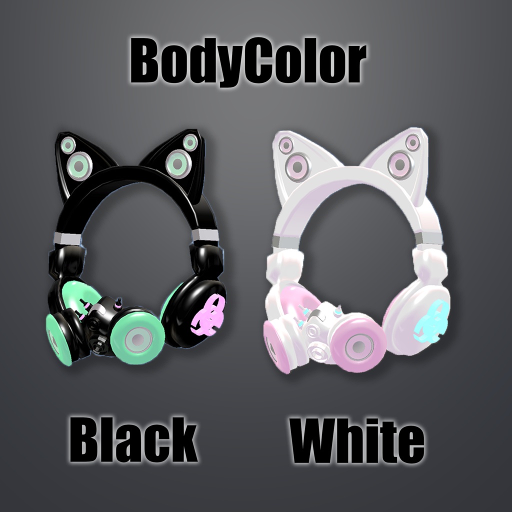 【全アバター対応】声でエフェクトが出るヘッドギア/Headgear【VRC想定】