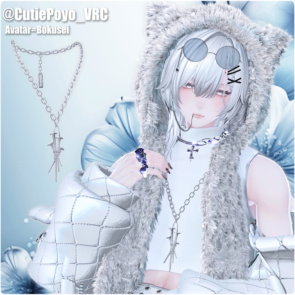 【揺れる】NailNecklece/釘ネックレス【VRC想定】