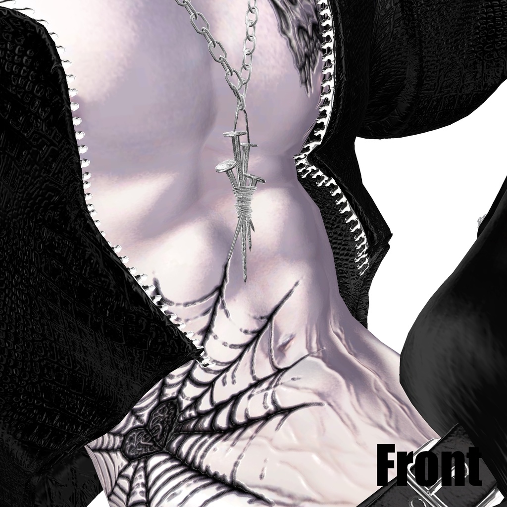 【揺れる】NailNecklece/釘ネックレス【VRC想定】