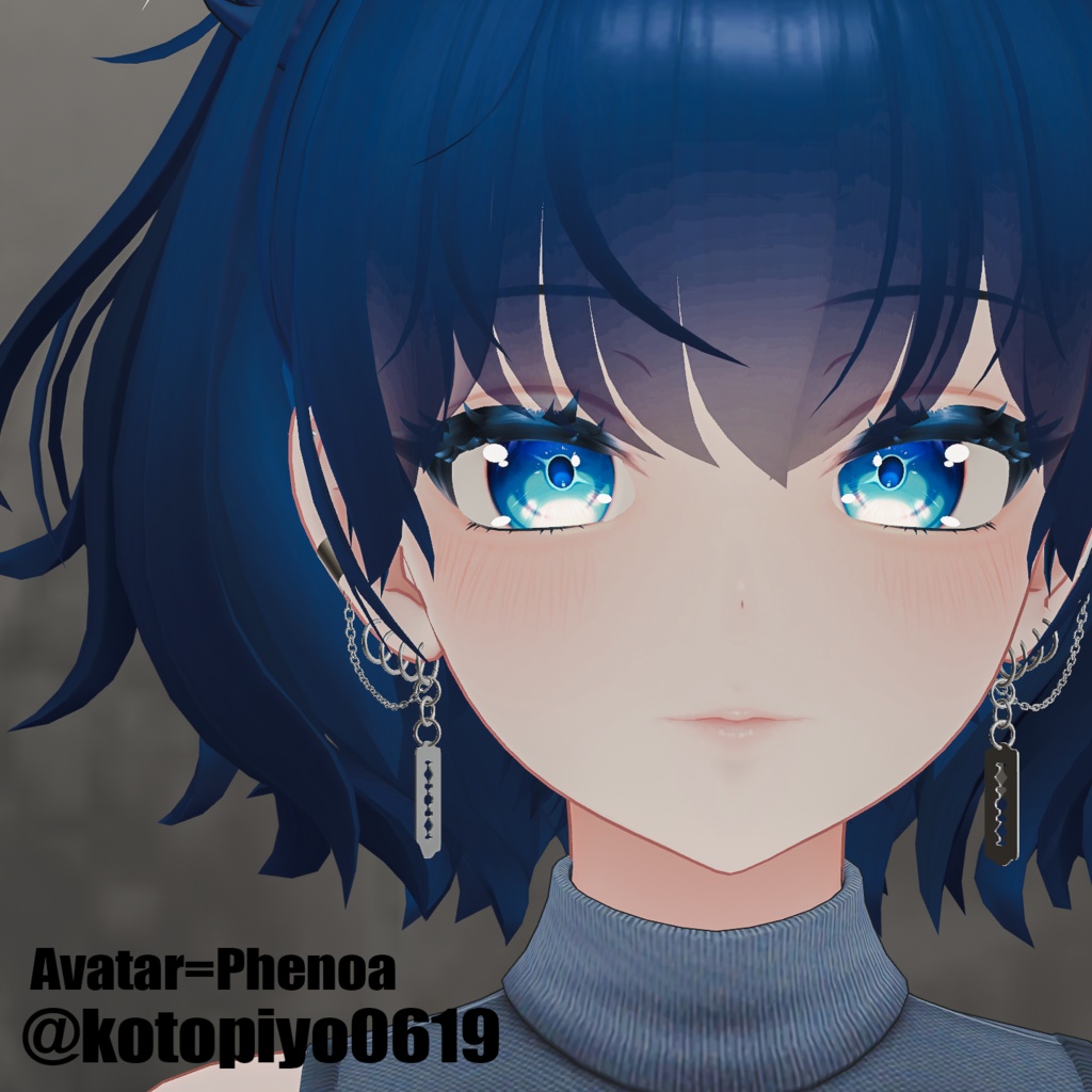 【宣伝ページ】揺れるレーザーピアスのフェノアちゃん対応しました。