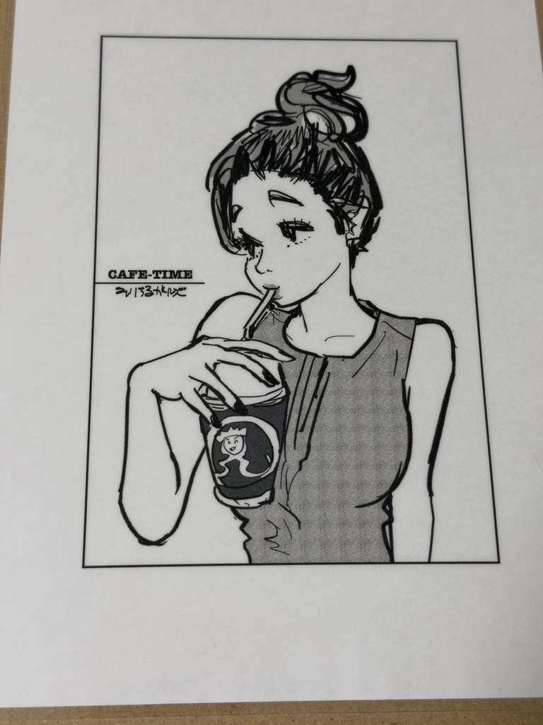 イラストラミネート加工A5