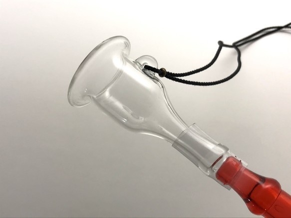 シーシャ用ガラスマウスピース【MAZE-piece00 Clear】C00紐付き