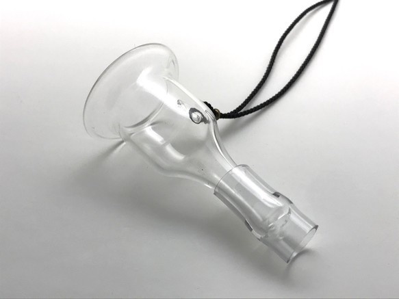 シーシャ用ガラスマウスピース【MAZE-piece00 Clear】C00紐付き
