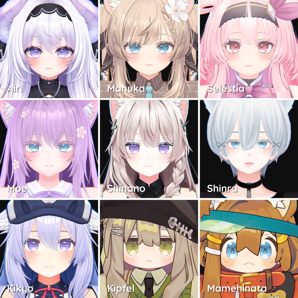 【9アバター対応】 Simple Eye Vol.1 👀