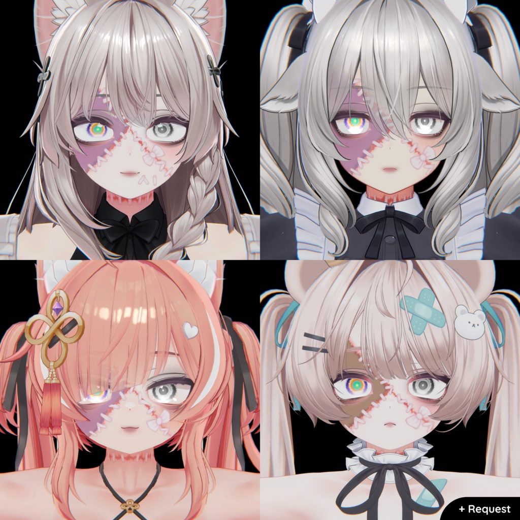 【5 アバター対応】 Halloween Makeup 🧟🪡🎃