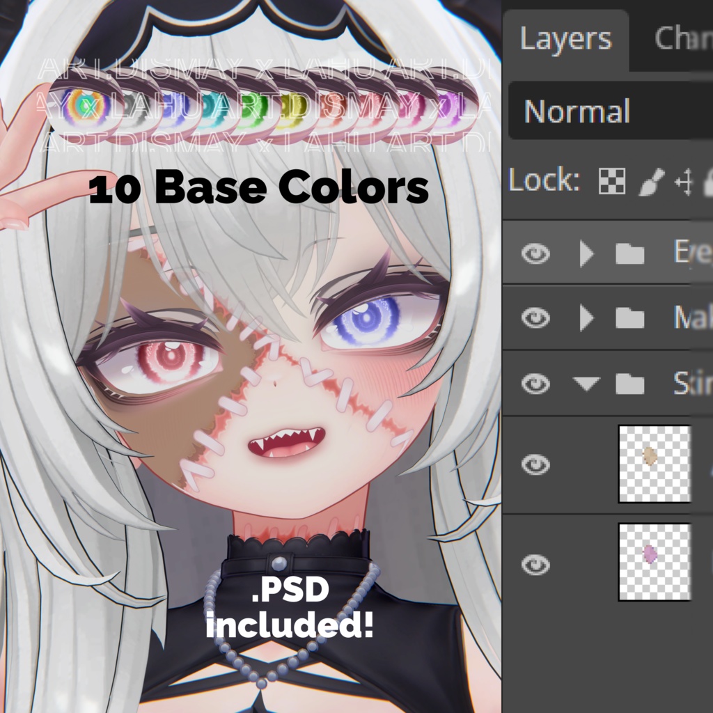 【5 アバター対応】 Halloween Makeup 🧟🪡🎃