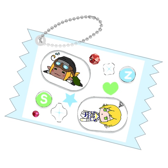 【予約販売】ステファニヴィアン＆ゼフィラン　シャカシャカキーホルダー