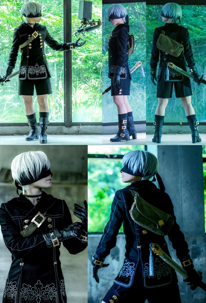 ニーアオートマタ 9s ポッド コスプレ衣装 とめひコスプレシルエット Booth