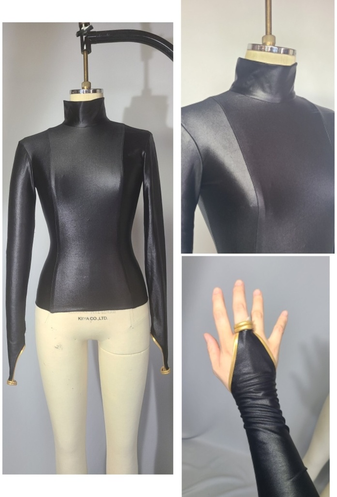 【型紙】2WAY用ハイネックインナー