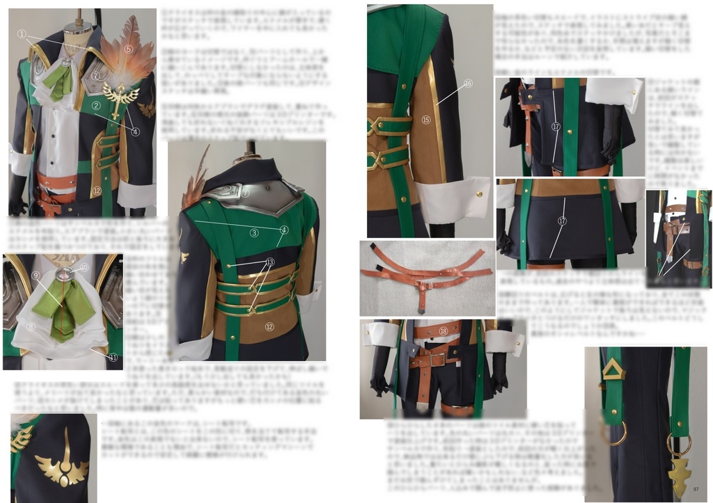 【衣装解説本】With all my loveⅡ(*衣装屋によるテン魔女各キャラコスプレ+衣装解説本)+漫画