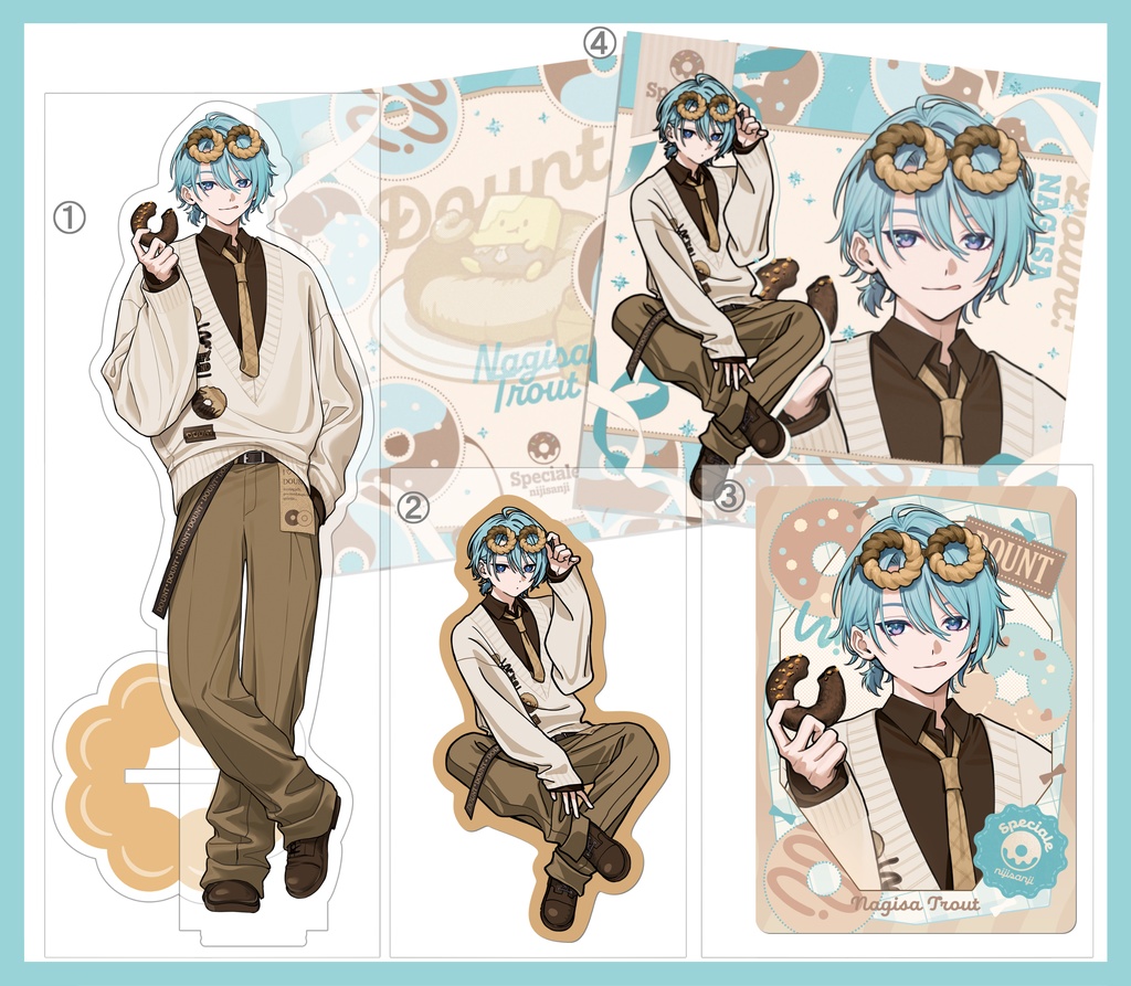 【にじそうさく11】渚トラウト グッズセット