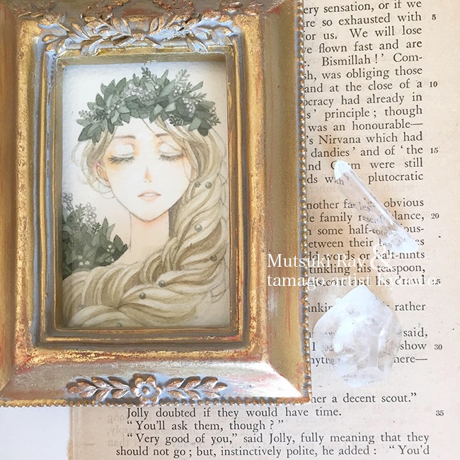 【水彩原画】銀葉の乙女