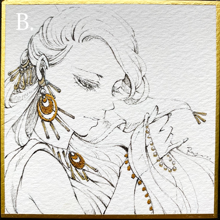 豆色紙原画 <異界の護人>