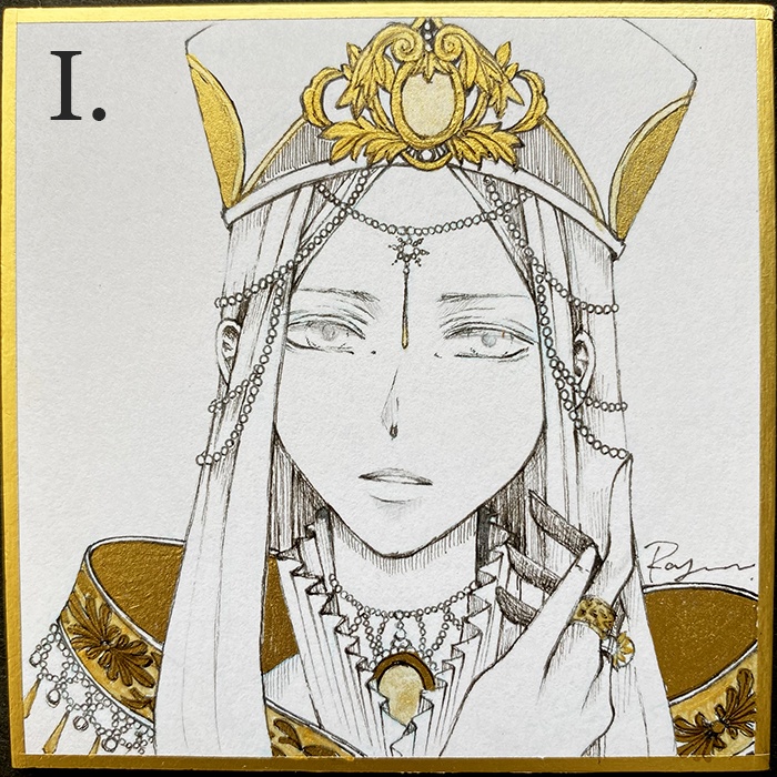 豆色紙原画<異界の護人>