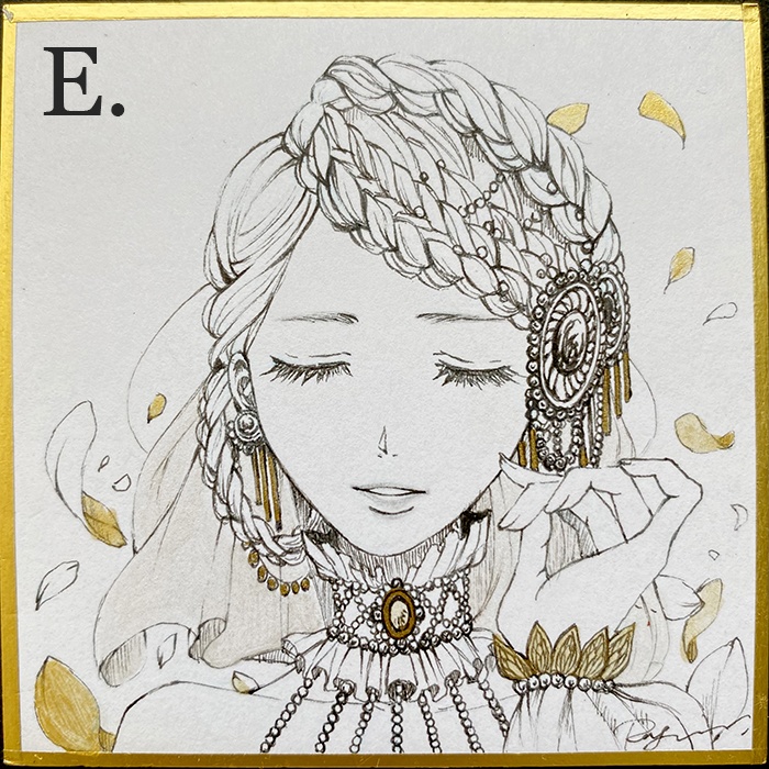 豆色紙原画<異界の護人>