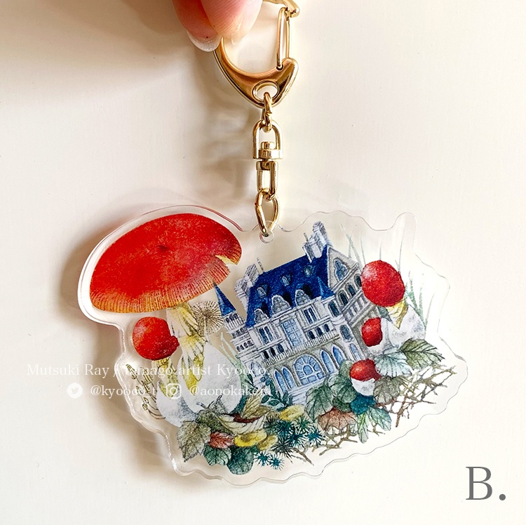 アクリルキーホルダー【深森の庭園にてⅤ】