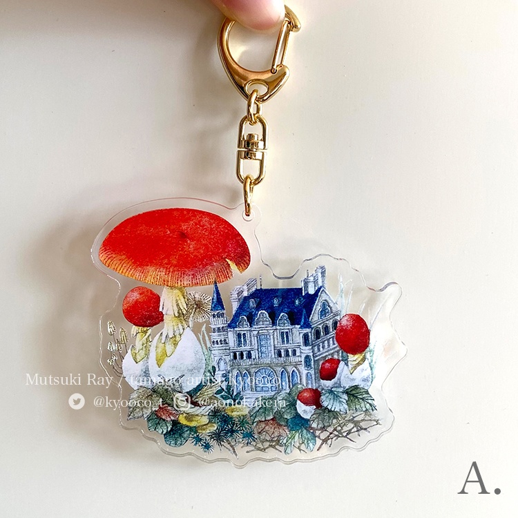 アクリルキーホルダー【深森の庭園にてⅤ】