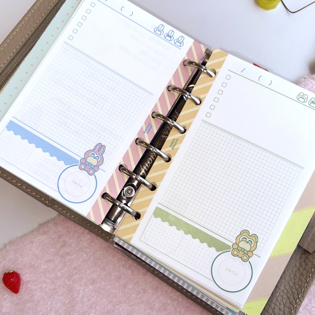 【ミニ6手帳リフィル】お試しデイリー&ウィークリー〈POPO CHAN'S〉