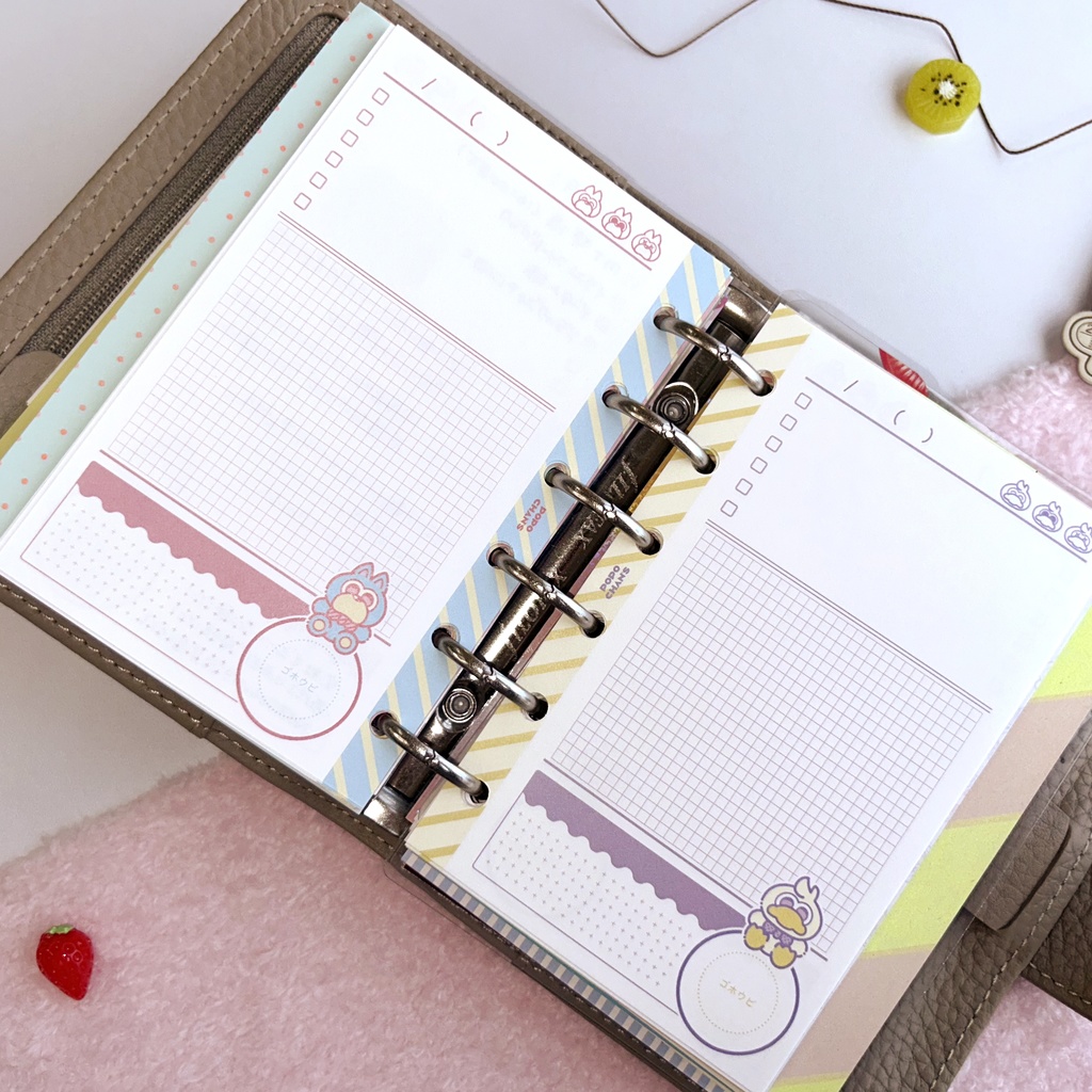 【ミニ6手帳リフィル】デイリー&ウィークリー全種セット〈POPO CHAN'S〉