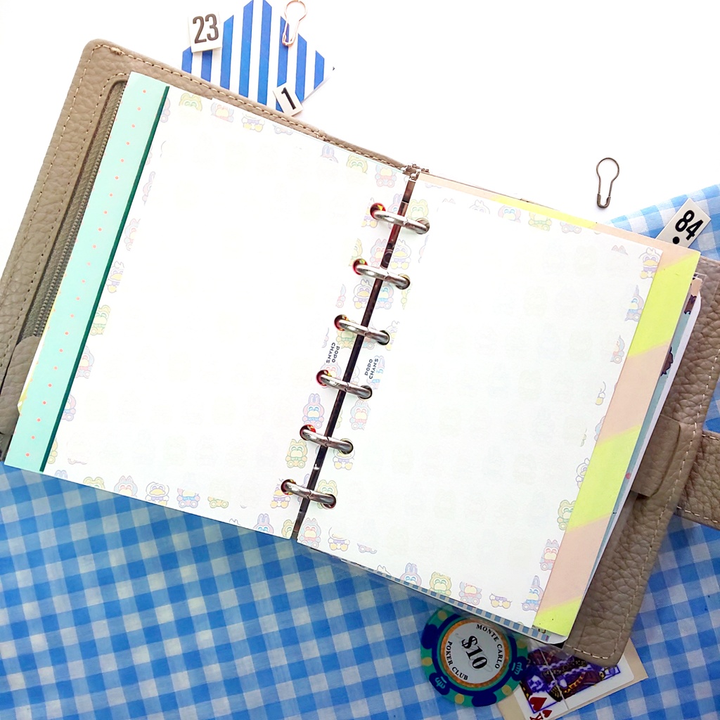 【ミニ6手帳リフィル】フリーページ/メモリフィル/お試しセット〈POPO CHAN'S〉