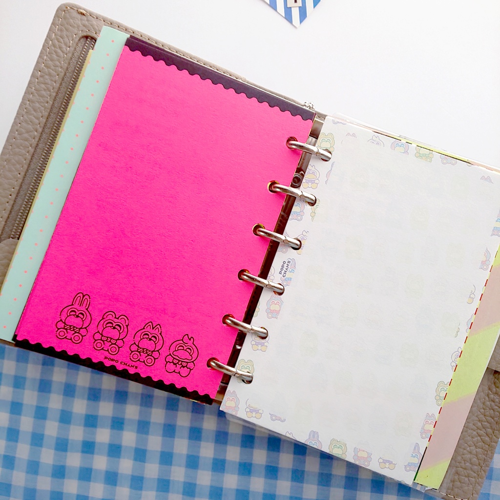 【ミニ6手帳リフィル】フリーページ/メモリフィル/お試しセット〈POPO CHAN'S〉