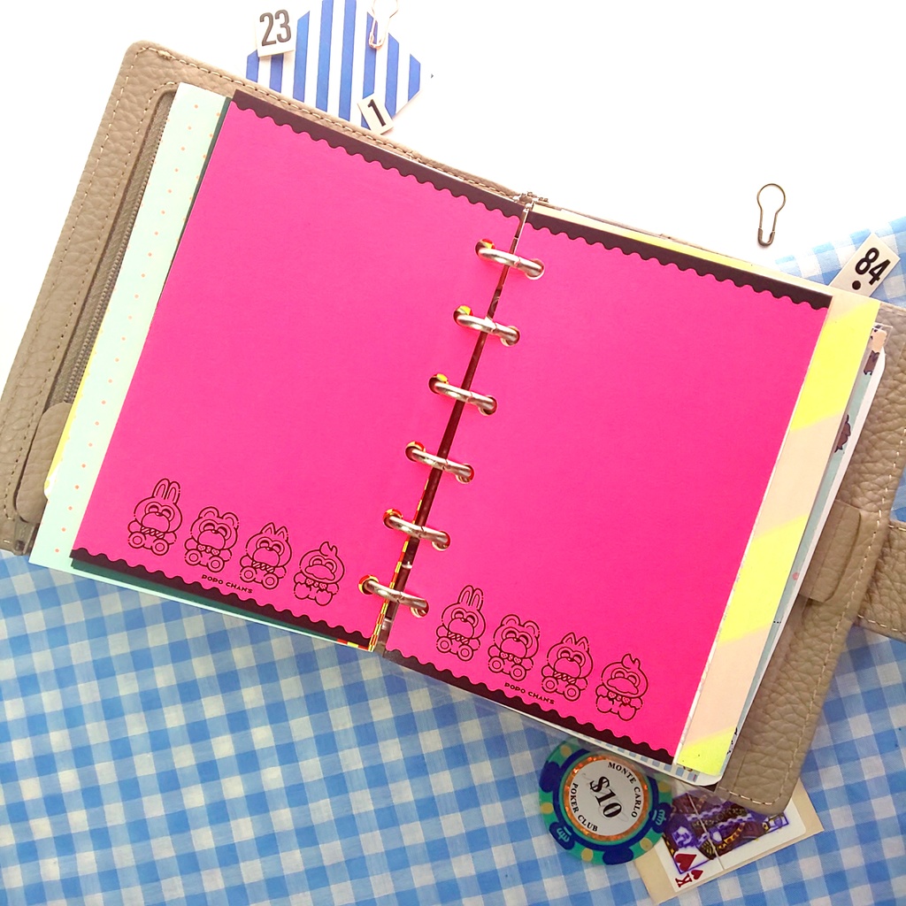 【ミニ6手帳リフィル】フリーページ/メモリフィル/お試しセット〈POPO CHAN'S〉