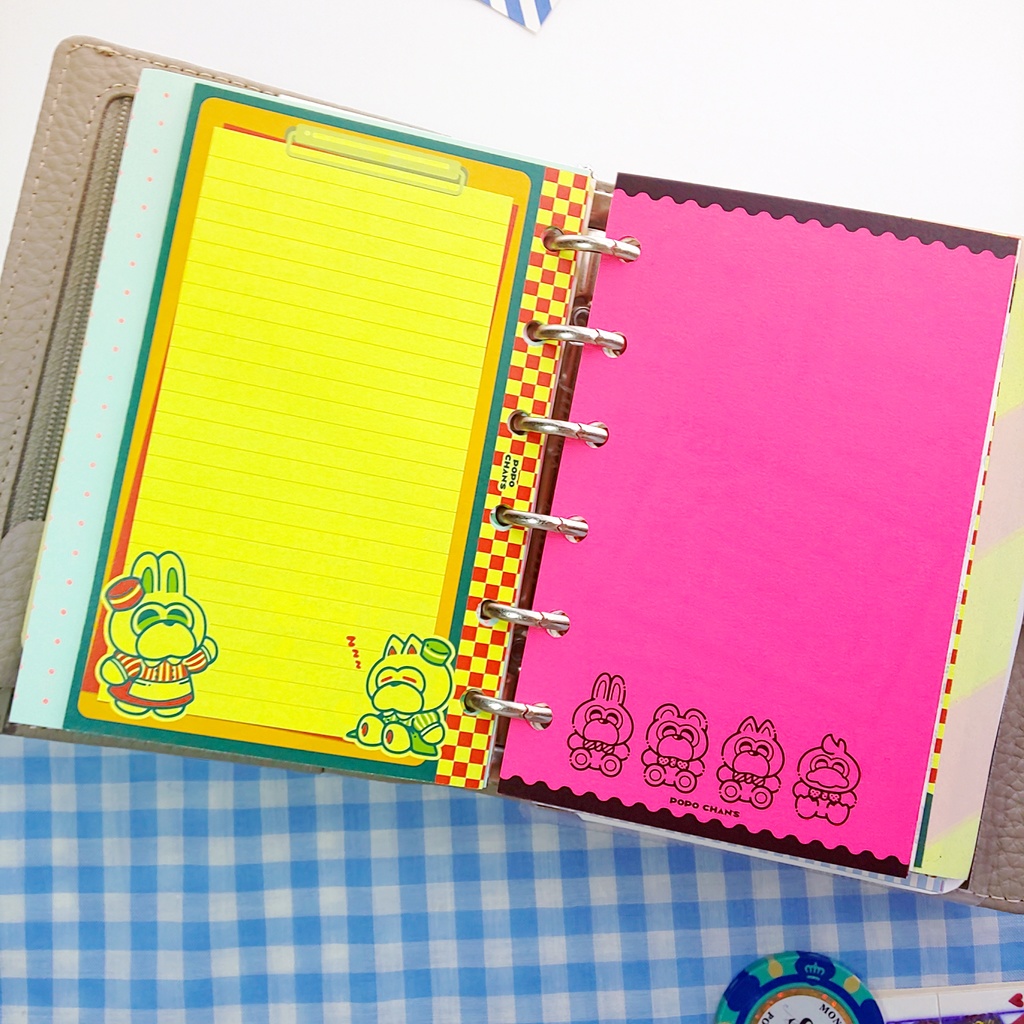 【ミニ6手帳リフィル】フリーページ/メモリフィル/お試しセット〈POPO CHAN'S〉