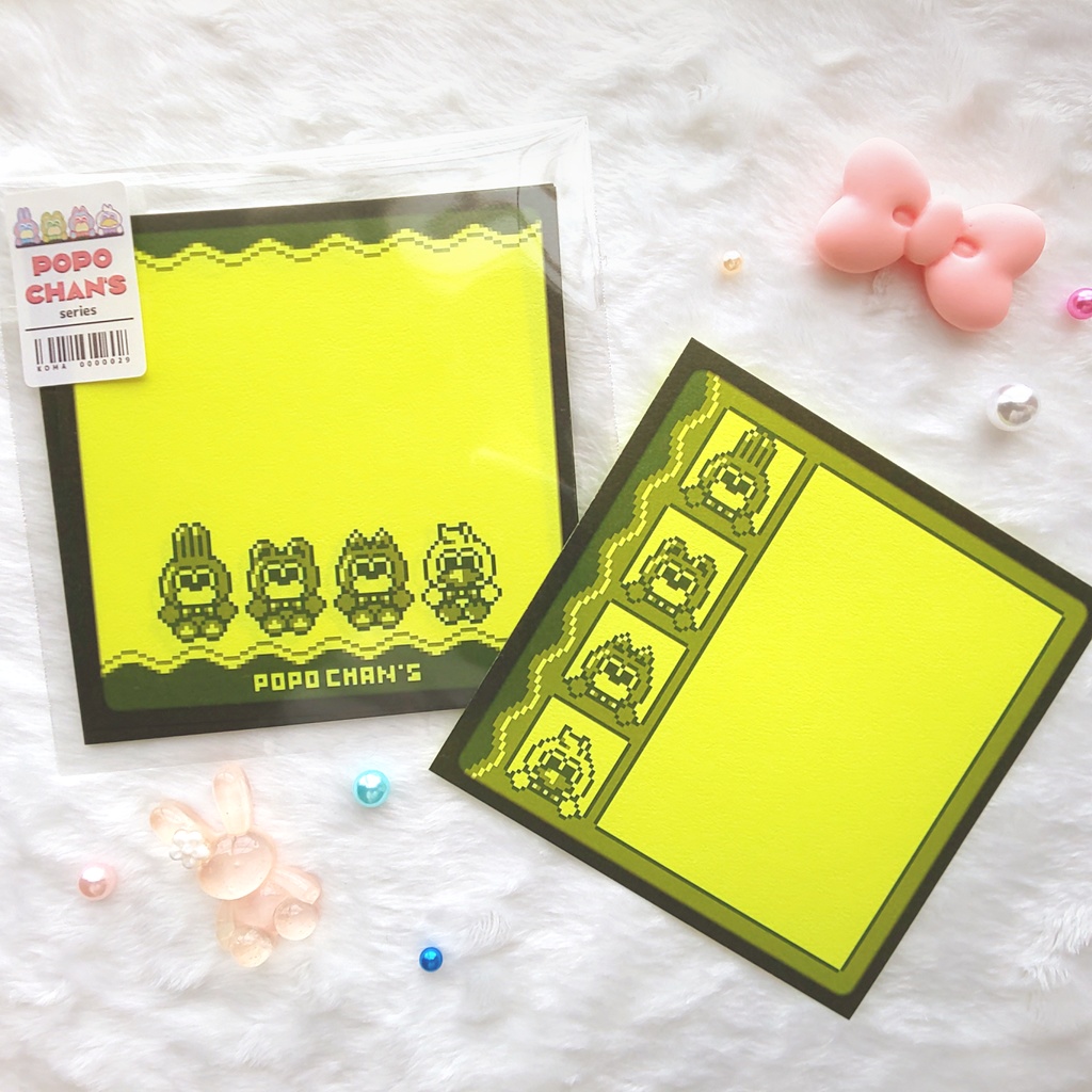【ミニ6手帳リフィル&シール】ドット絵アイテム全種セット〈POPO CHAN'S〉